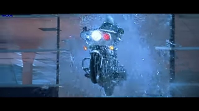 На съёмках фильма "Терминатор 2"
