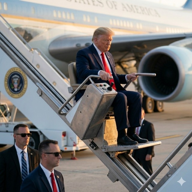 Трамп прилетел в Китай впервые за девять лет