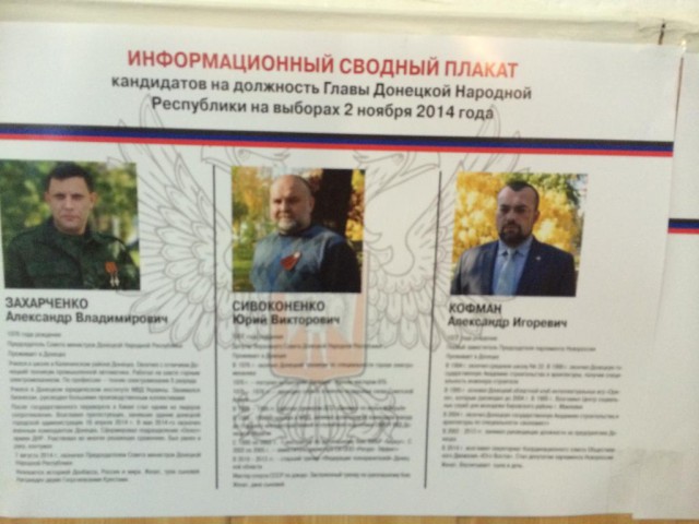 Выборы в Новороссии