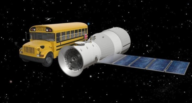 Китайская станция Тяньгун-1 снижается на 1 километр в минуту. Прямая трансляция