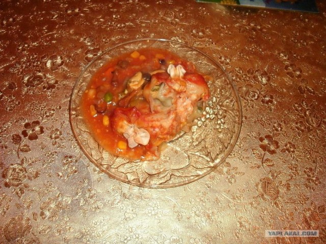 Томатный суп с грибами