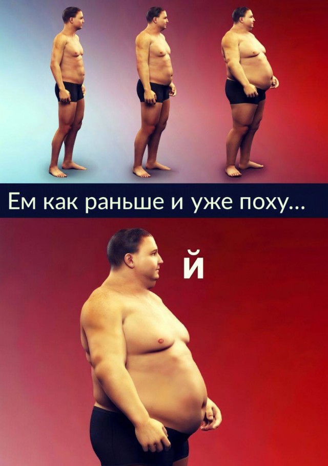 Доля россиян с избыточным весом растёт и уже достигла 62,5%