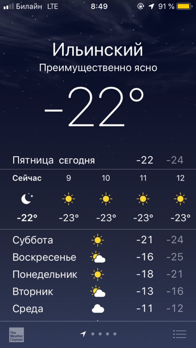 И о погоде!