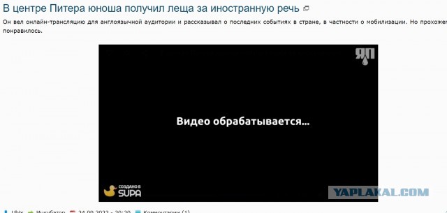 В центре Питера юноша получил леща за иностранную речь