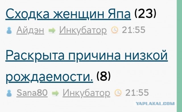Сходка  женщин Япа