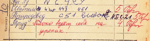 Дневник школьника СССР