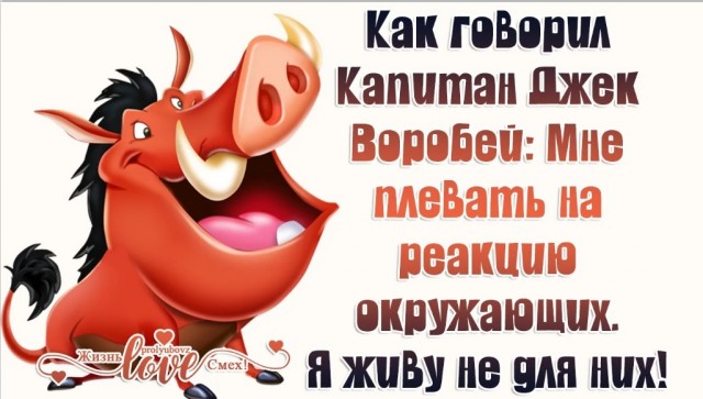 Да плевать она на все хотела!