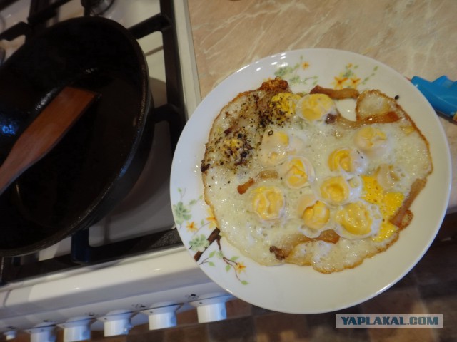 Как я яичницу жарил