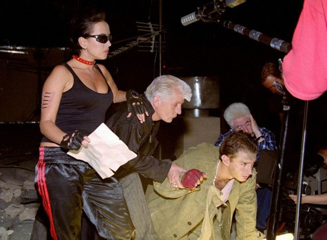 Фриске и Хабенский на съёмках "Ночного дозора"