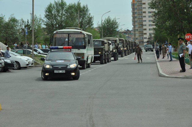 Военные сборы монгольских студентов