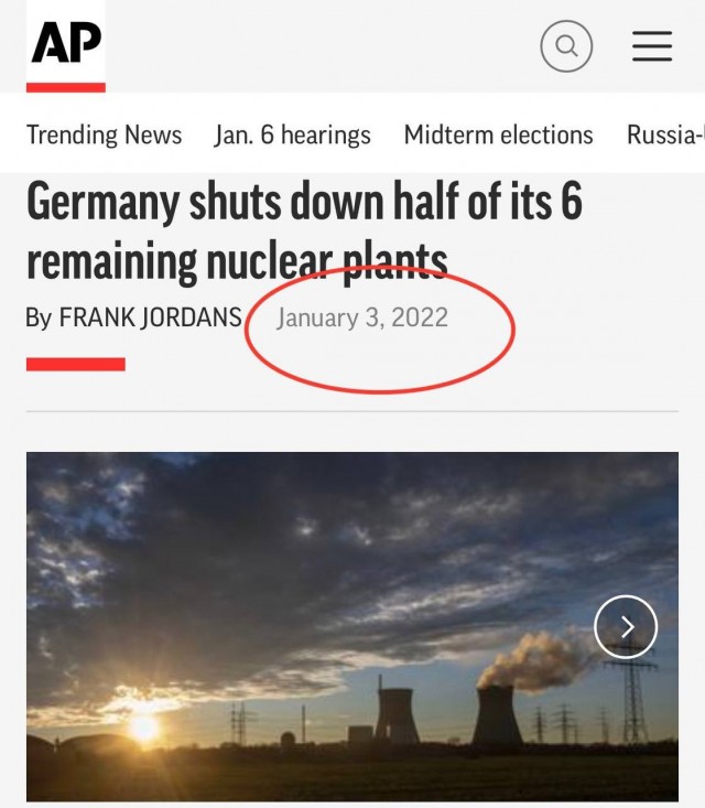 Драма в четырех заголовках: Неожиданно оказалось, что без российского газа энергопереход не работает.