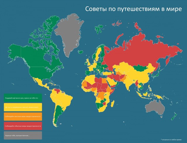 Рекомендации Австралии для путешествия