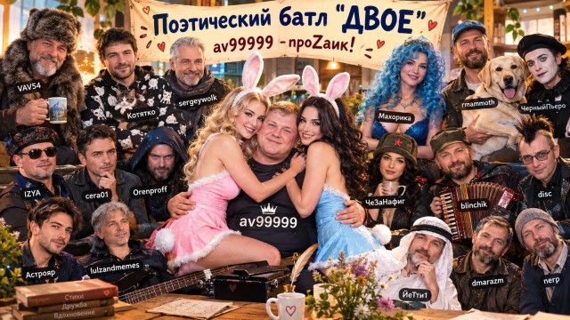 Двое, поэтический батл