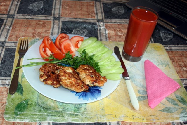 Куриные котлетки рубленные