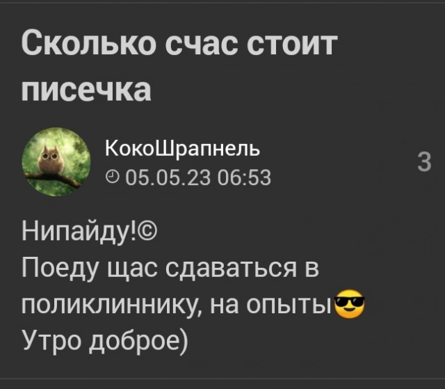 Сколько счас стоит писечка