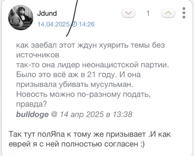 Да как она посмела вообще посягнуть на достоинство марокканских эмигрантов?