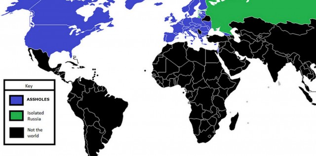 Карта для тех кто считает, что Россия изолирована