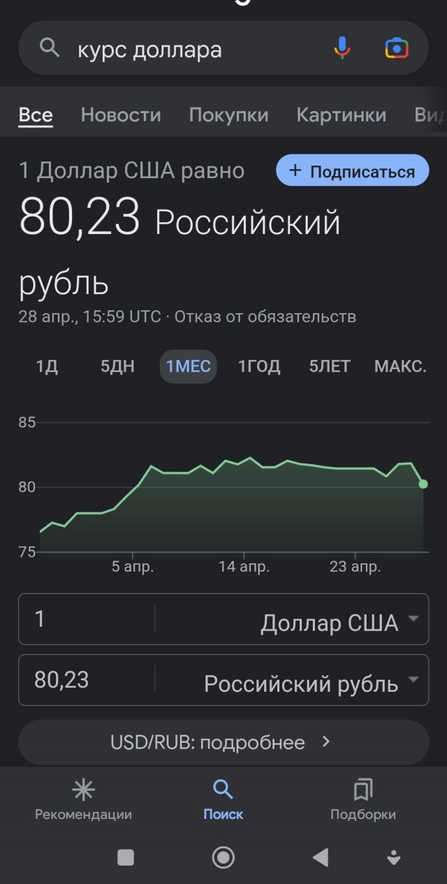 Полетел вниз зелёный