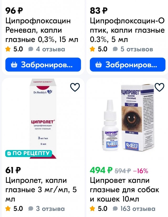 Подскажите по лекарствам для животных