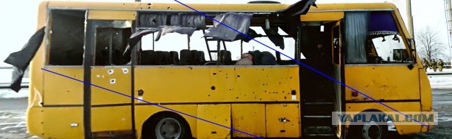 Взрыв возле автобуса с видеорегистратора