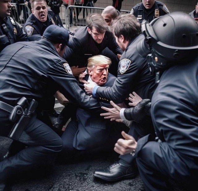 Трамп арестован