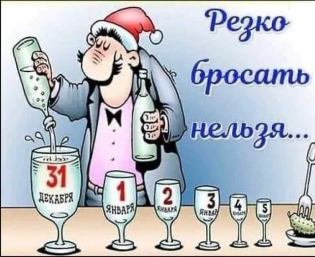 Раскрыта допустимая норма алкоголя в Новый год
