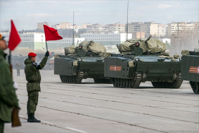 Наземная часть репетиции парада