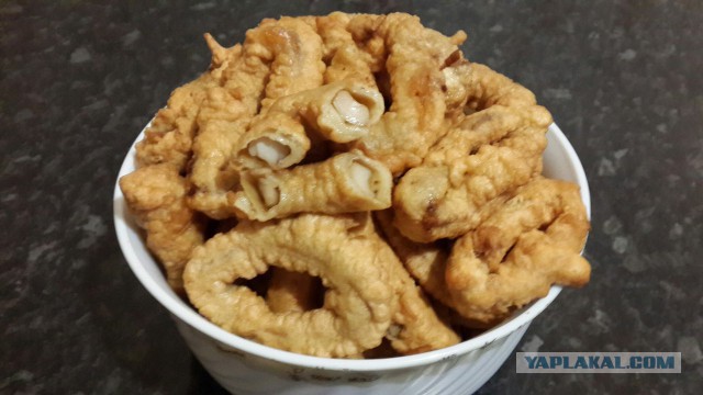 Кольца кальмара в пивном кляре:)