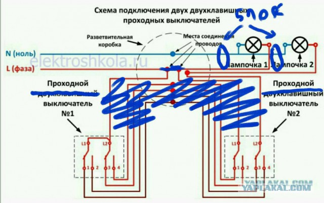 Проходной Выкл Вкл