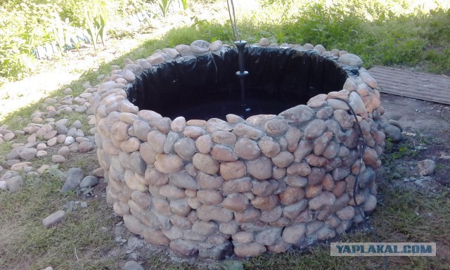 Простой фонтанчик в сад своими руками