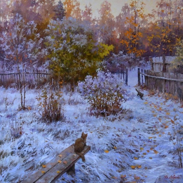 Поздней осенью в деревне