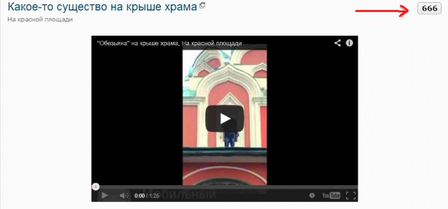 Какое-то существо на крыше храма