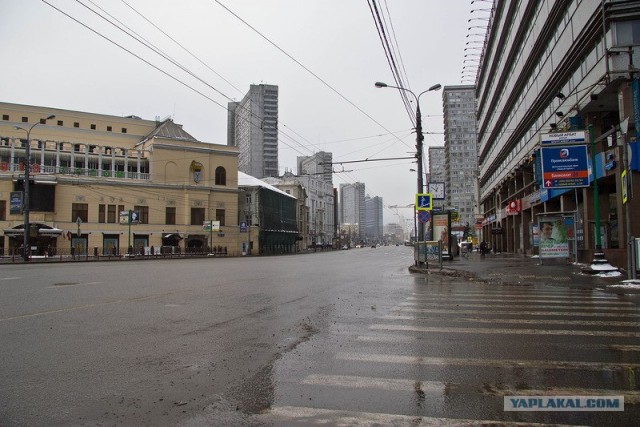 Москва. Утро. 1 января