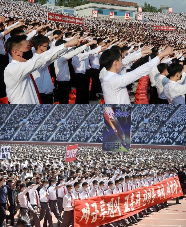В Северной Корее прошел крупнейший митинг за «уничтожение США»