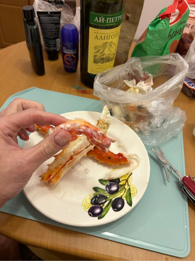 Ловля крабика