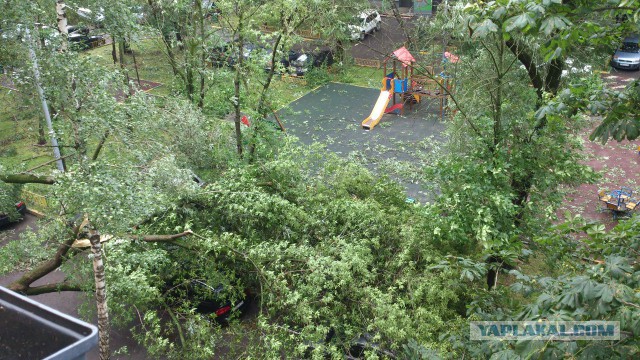 Сильная гроза в Москве и ее последствия