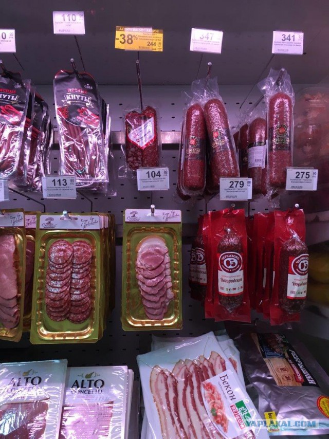 Цены в магазине в Ялте прямо сейчас