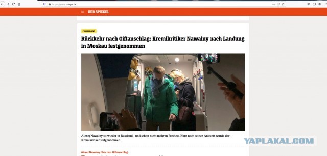 Стрим возвращения Навального из Берлина во Внуково