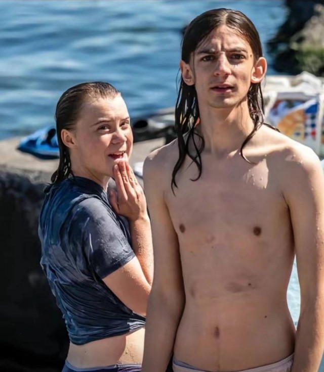 А у Греты теперь есть парень.