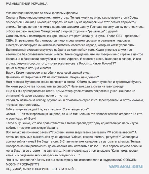 Размышления украинца