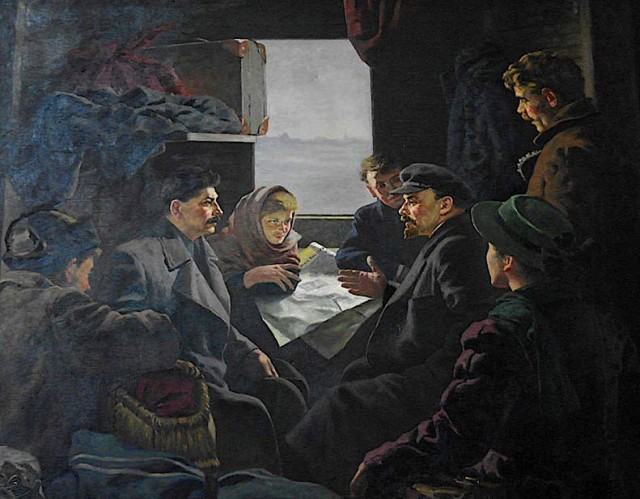 Ко дню рождения Ленина. Жизнь Ильича в живописи
