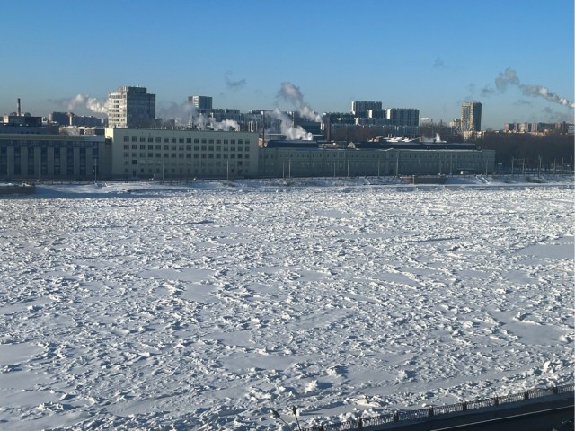 Санкт-Петербург со льда Фонтанки