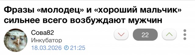Фразы «молодец» и «хороший мальчик» сильнее всего возбуждают мужчин