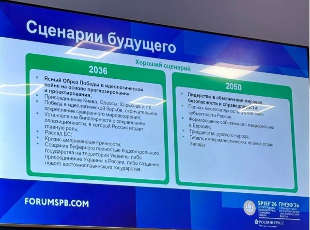 ПМЭФ и возможные сценарии будущего России