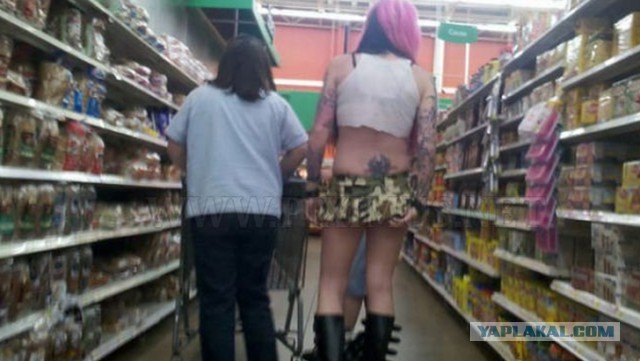 Интересные и забавные фото  сделанные в супермаркетах Walmart.