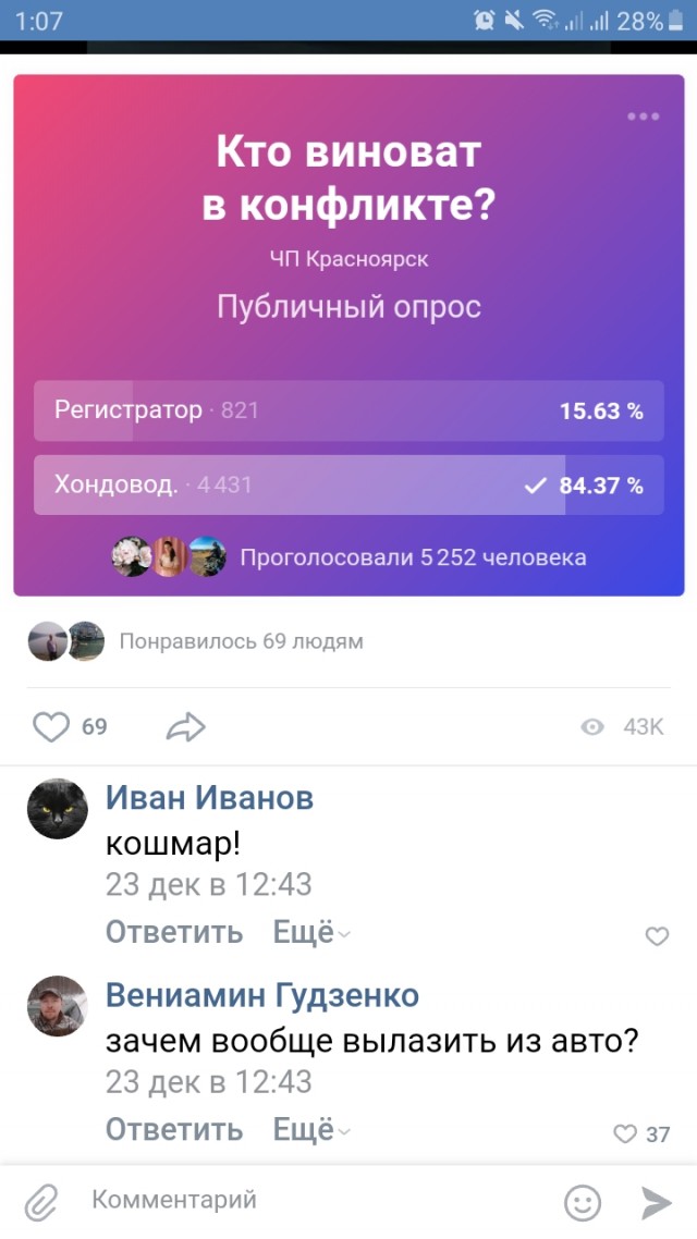 Перцовый баллончик как аргумент в дорожном конфликте