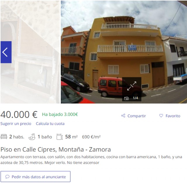 Какую недвижимость можно купить в Испании меньше чем за 40.000 евро
