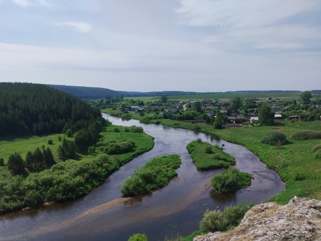 Село Сростки Алтайский край, гора Пикет - любимое место отдыха Василия Макаровича Шукшина