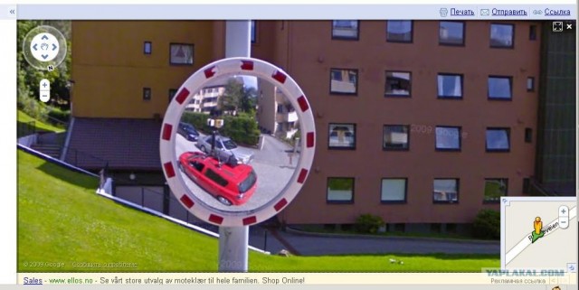 Норвежский прием автомобиля Google Street View