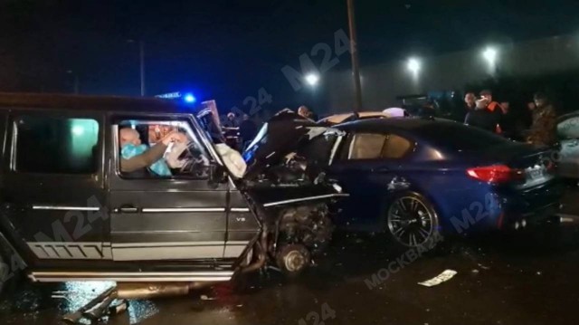 Водитель за рулём Gelendwagen устроил массовую аварию в Подмосковье